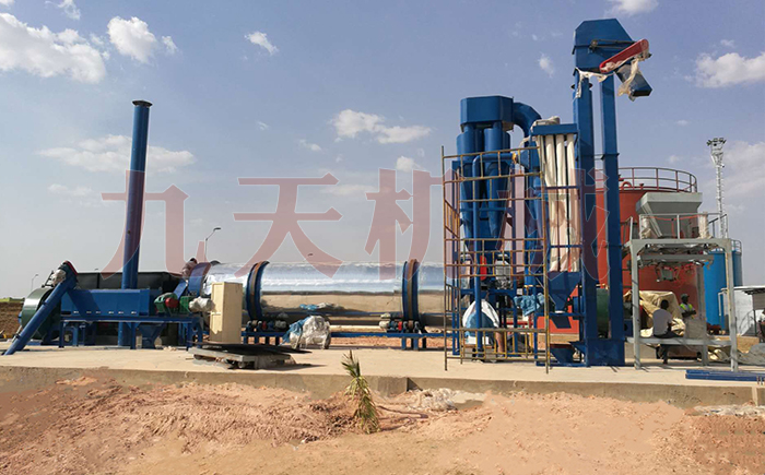 啤酒糟烘干設備現(xiàn)場